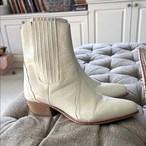 Free People Women's Cream Ankle Boots
